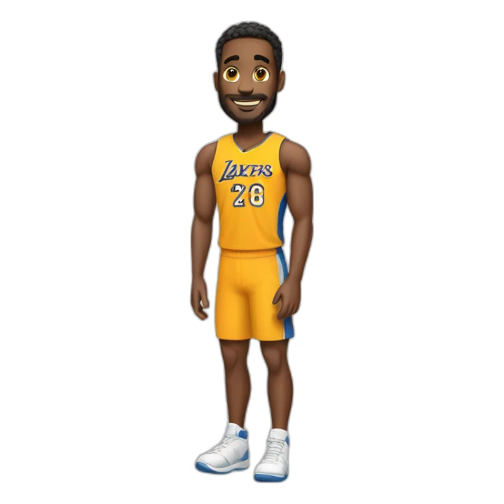 tall good looking sporty man sticker