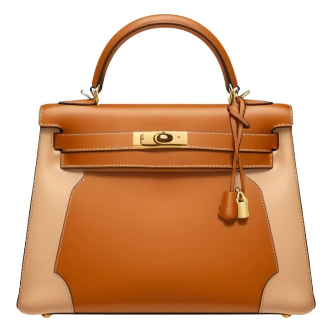 hermes kelly flesh color bag sticker