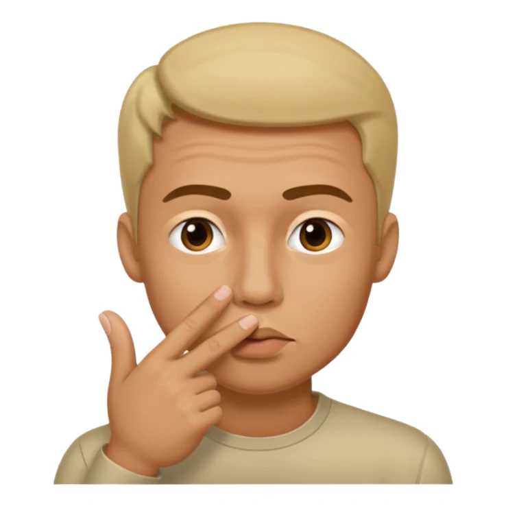 Hombre haciendo shhhh sticker