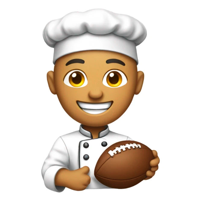 Chefs football emoji sticker
