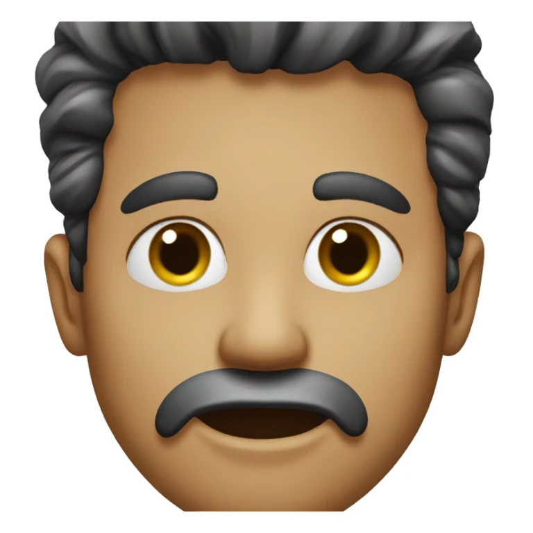 a man that bites his lips very hard like a fool sticker