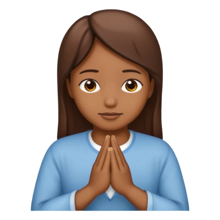 an emoji of hands join in prayers sticker