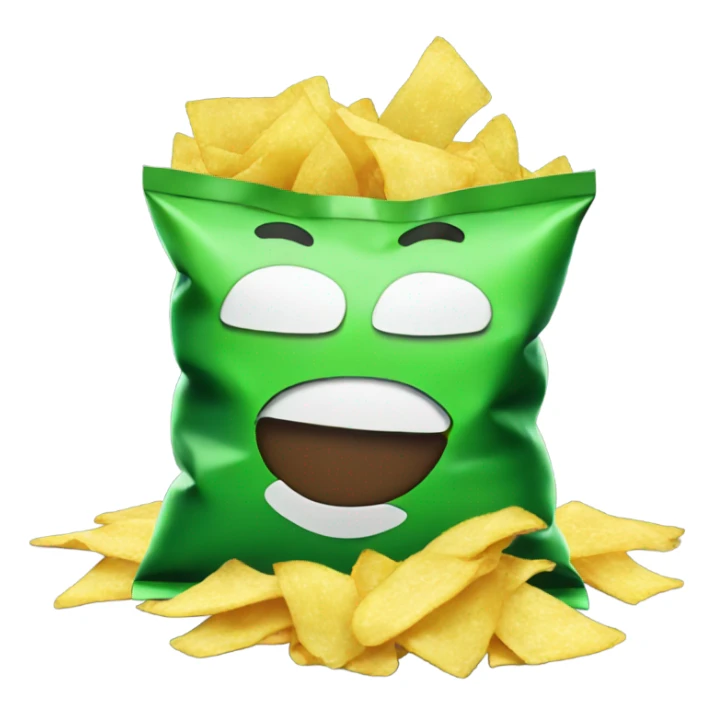 Green lays bag of chips sticker
