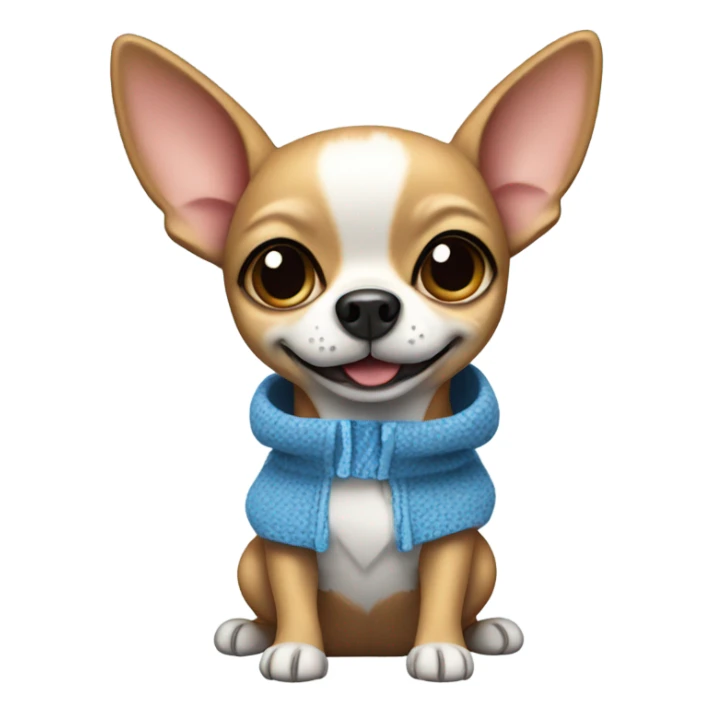Chihuahua wearing a stich costume  sticker
