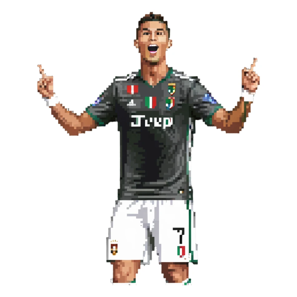 Cristiano Ronaldo performing Siuuu celebration sticker