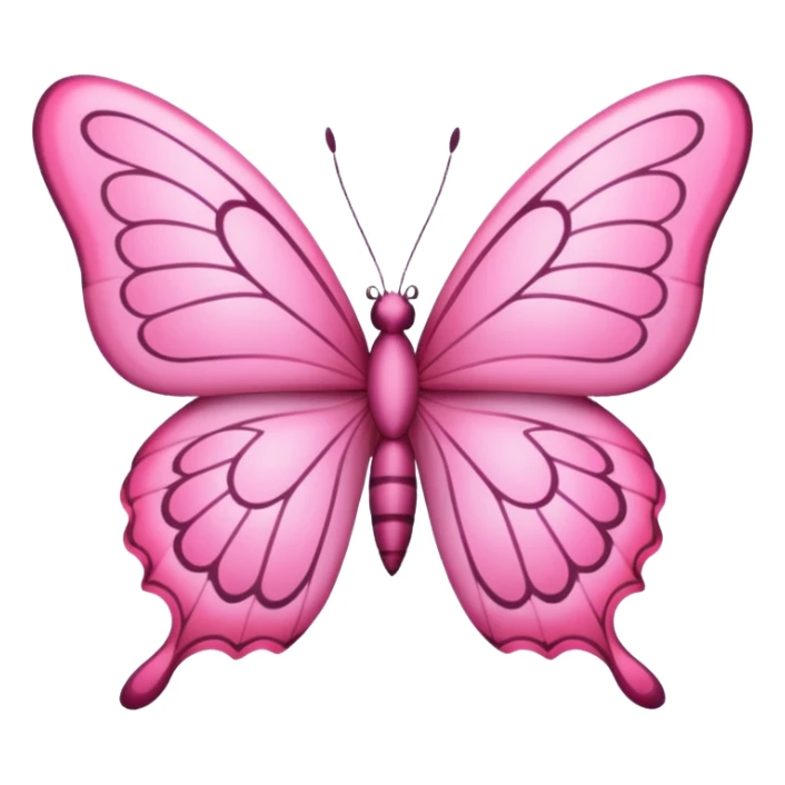 🦋 this emoji in pink in small size sticker