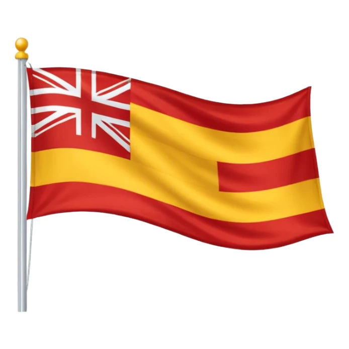 Uma bandeira da região da Catalunha sticker