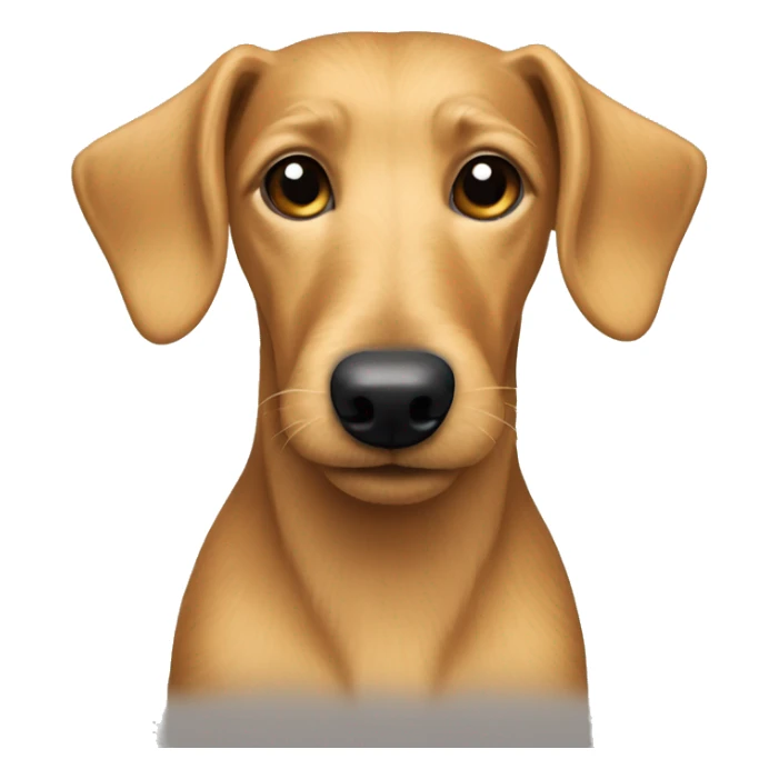 Wire hair blonde terrier dachund mix  sticker