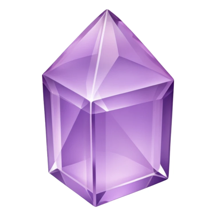 emoji of light purple quarz sticker