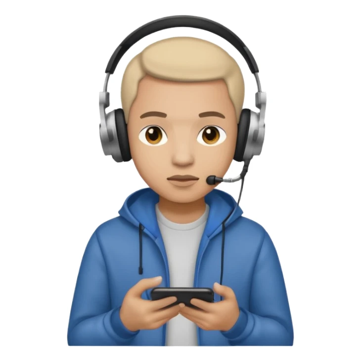 music artist with phone in his hand and being lil cautios sticker