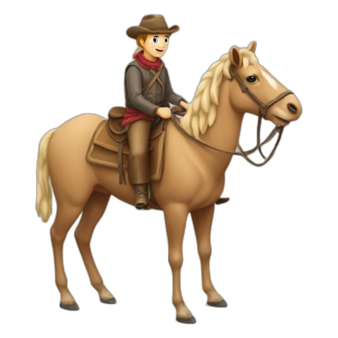 Le pernoële sur un chameau sticker