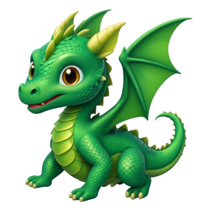 baby dragon is flying  sticker