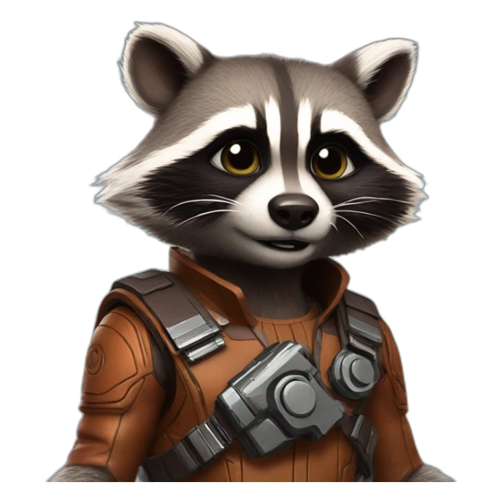 Guardians of the galaxy racoon sticker