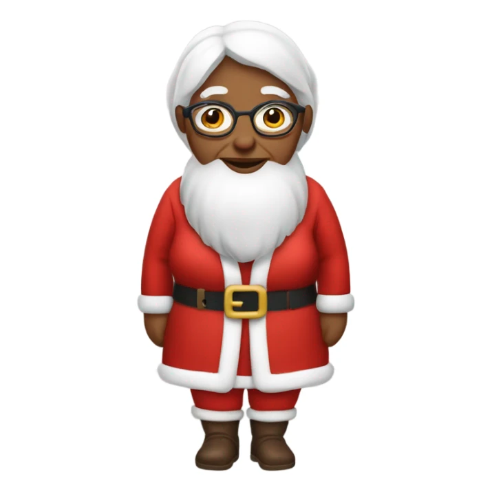 Grandma wearing Santa’s clothes sticker