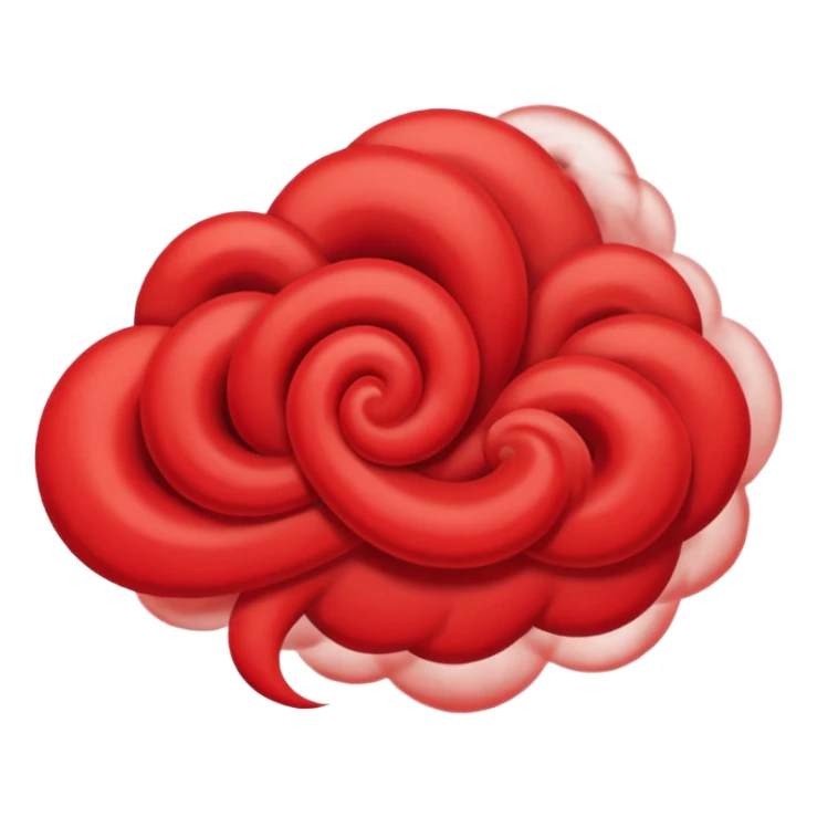 Nube roja como las de akatsuki de naruto sticker