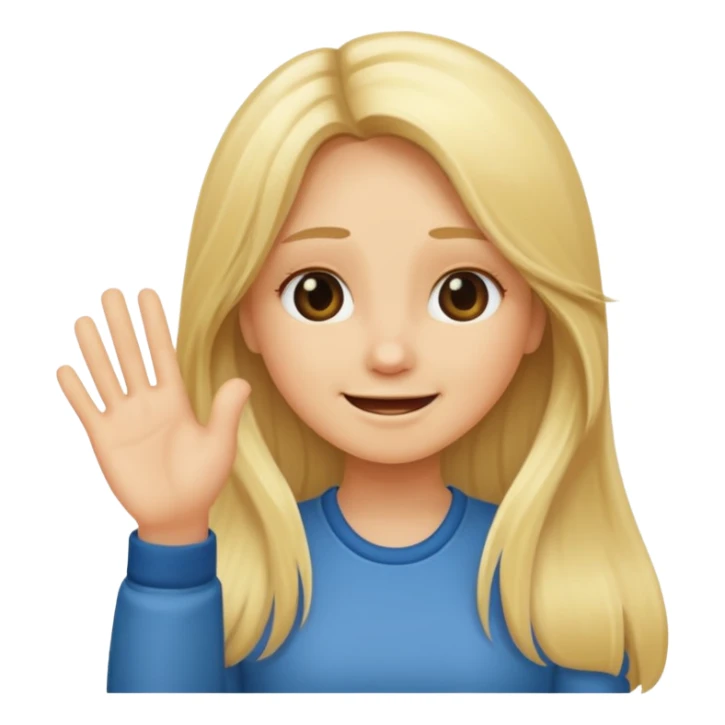 blonde female long hair saying stop smiling funny sticker