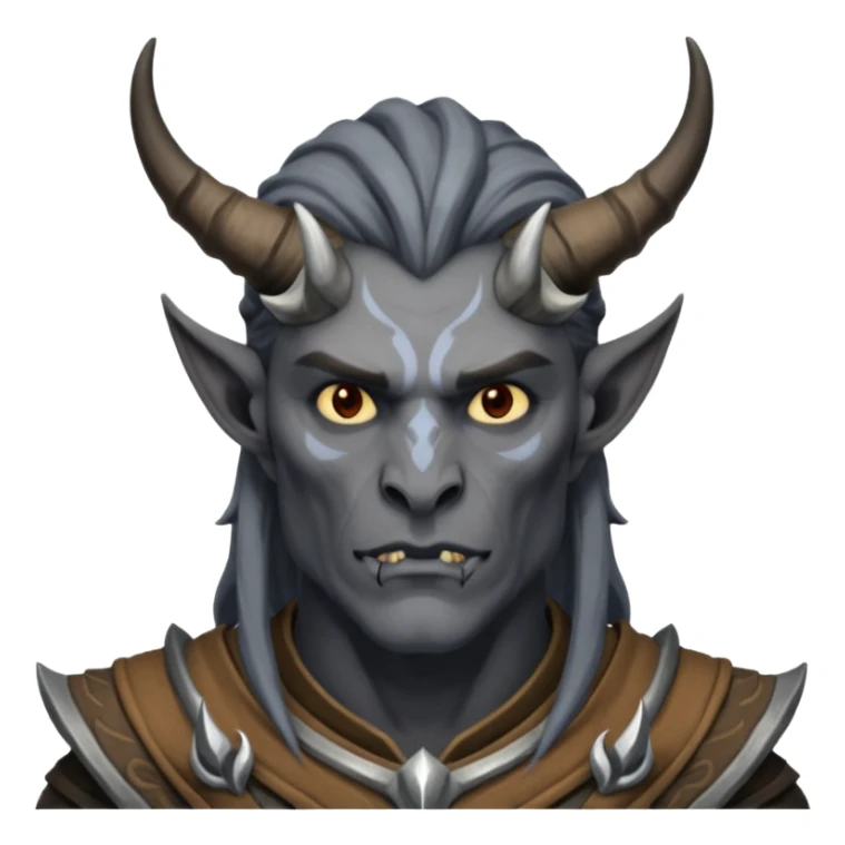 ESO male daedra, gray skin sticker
