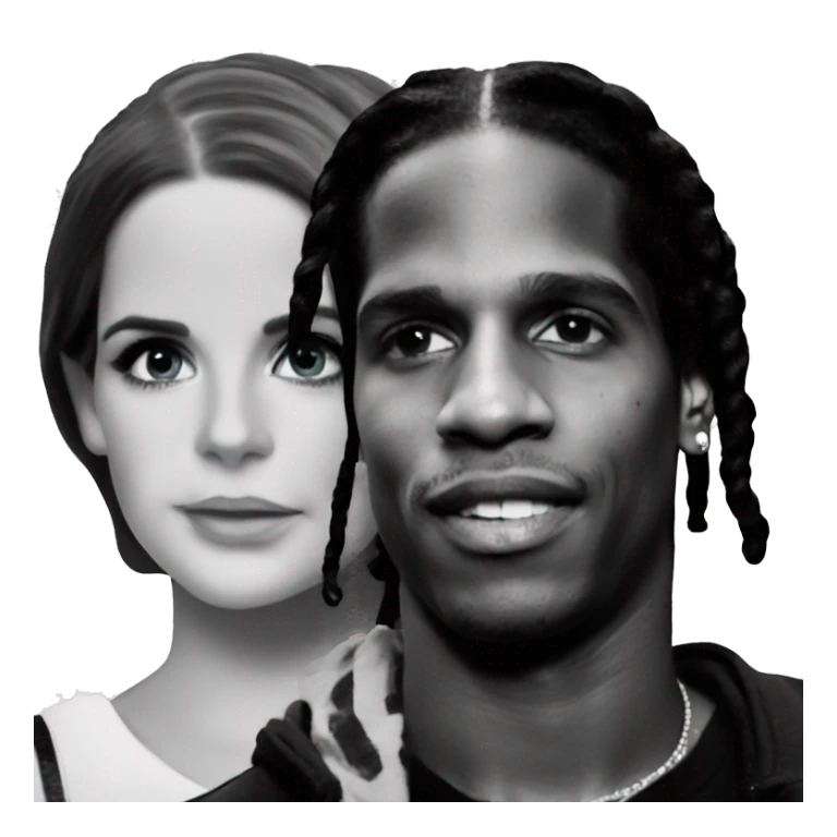 ASAP rocky with Lana del rey sticker