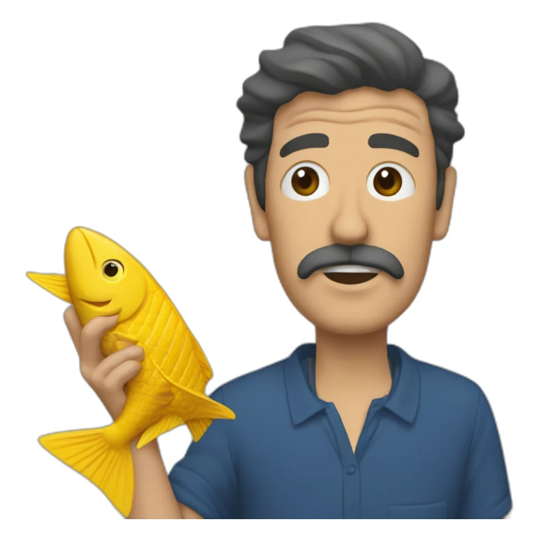 el pez por la boca muere sticker