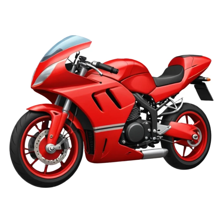 sports motorcycle lying on the ground sticker