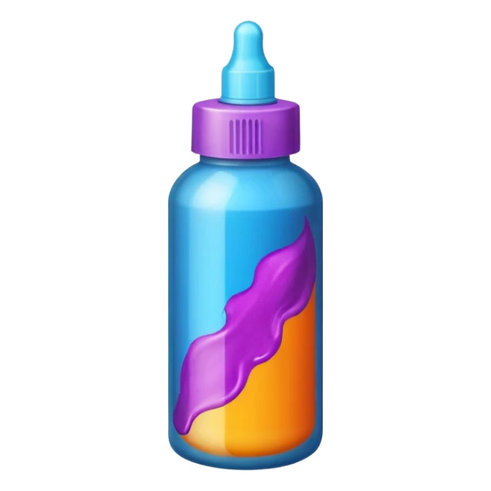Bottle of Hair dye sticker