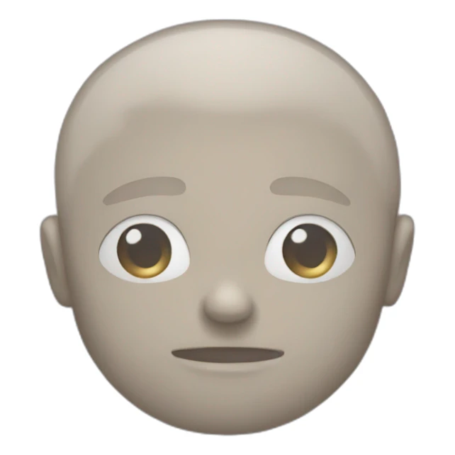 Blank mind emoji sticker
