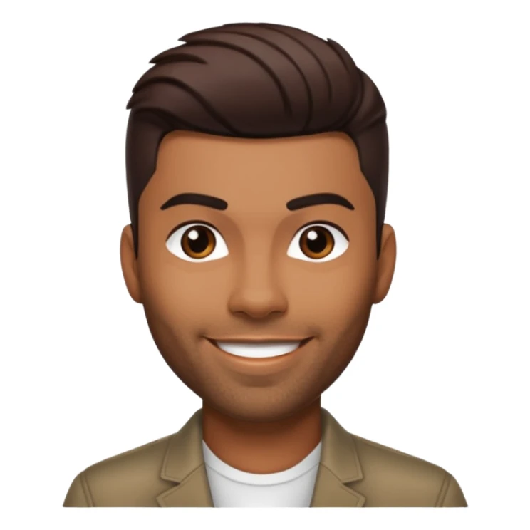 Ginuwine with dark brown hair sticker