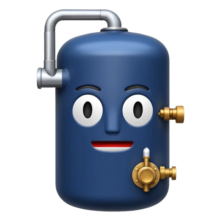 navy blue boiler emoji modern no face detailed sticker