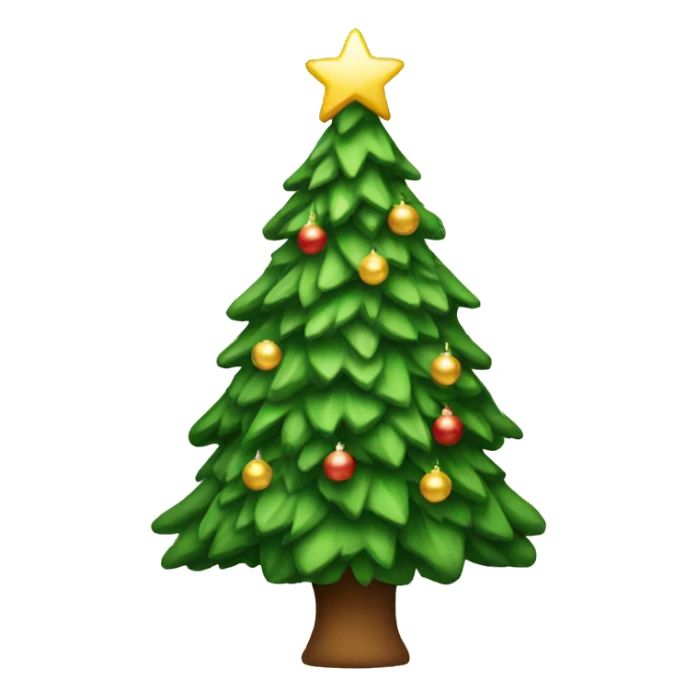 Christmas tree sticker