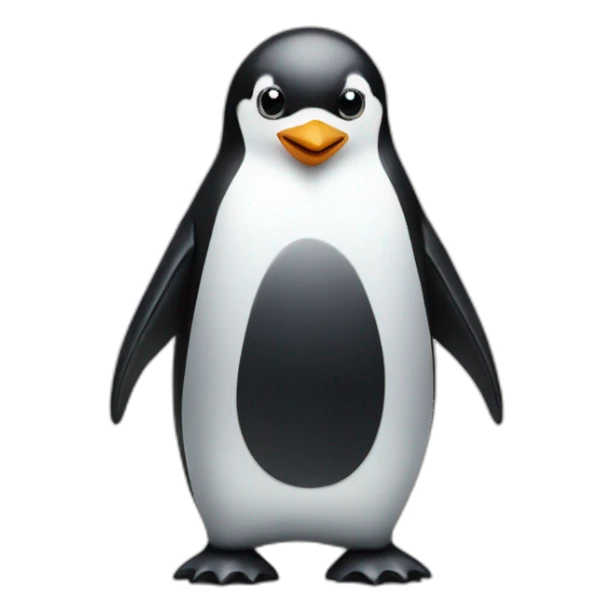 penguin with horns standing on its four legs sticker