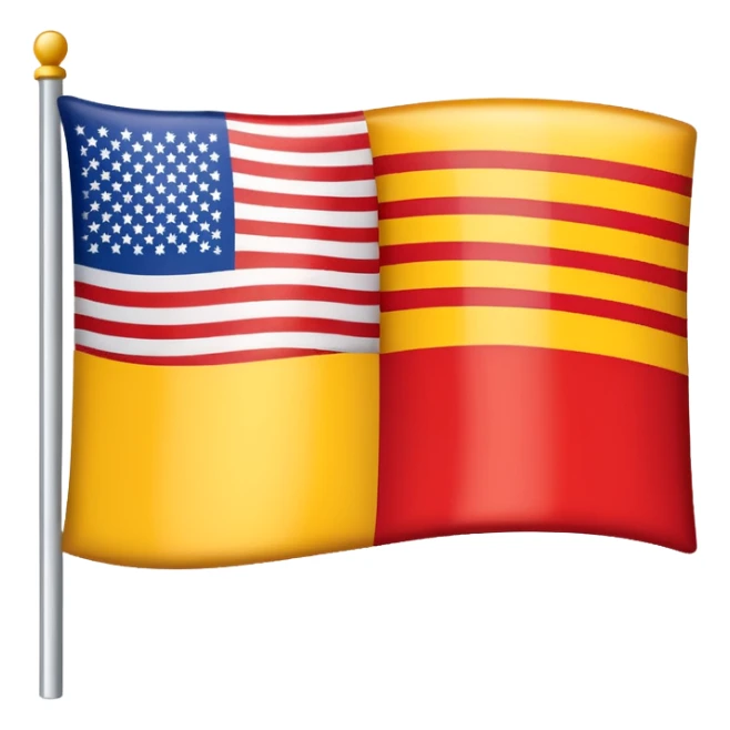 The herb of Rokiškis as a flag: devided in 4 parts... sticker