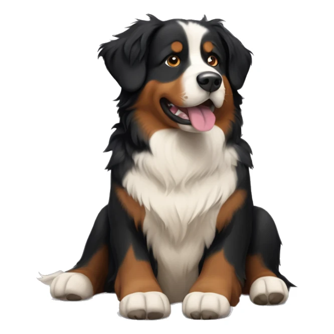 auszralian shepherd / bernese mountain dog mix sticker