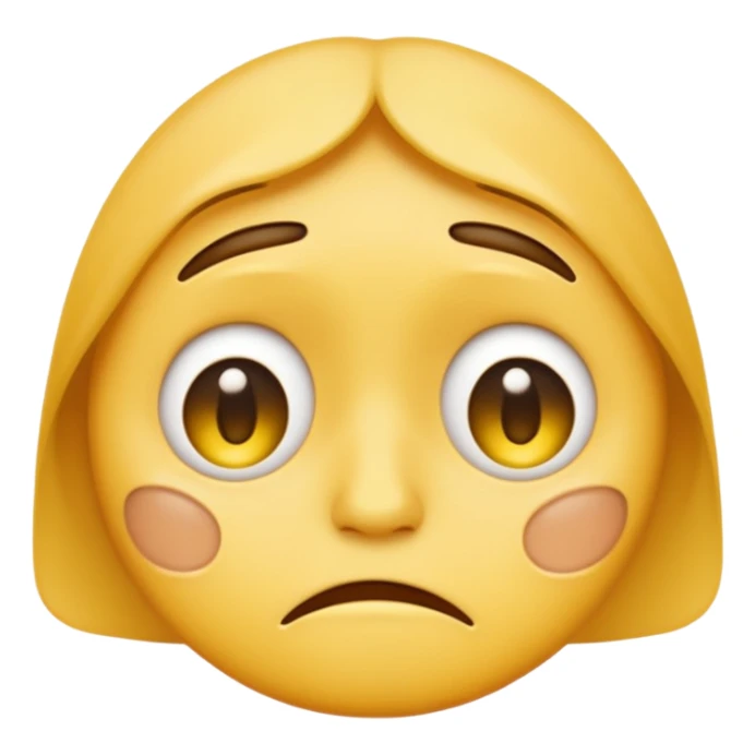 very very very very very very sad yellow faced emoji sticker