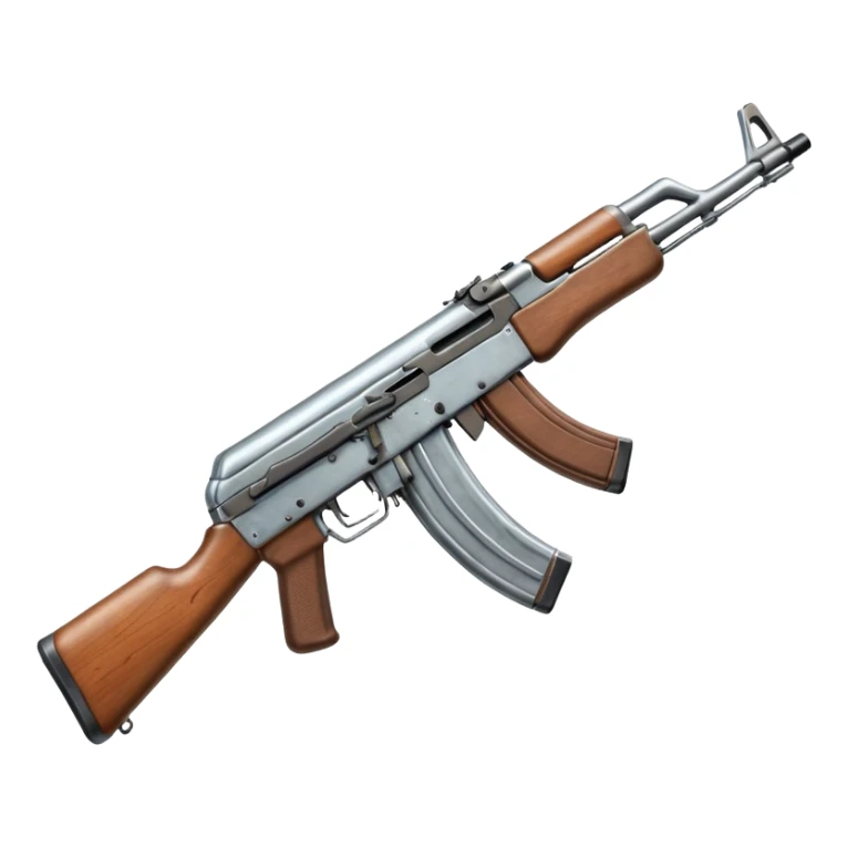 AK-47 assault rifle, simple and clear sticker