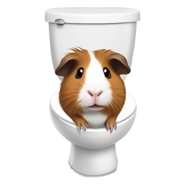 Guinea pig in the toilet sticker