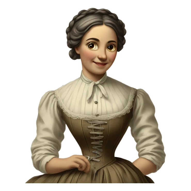 seamstress of the late 19th century sticker