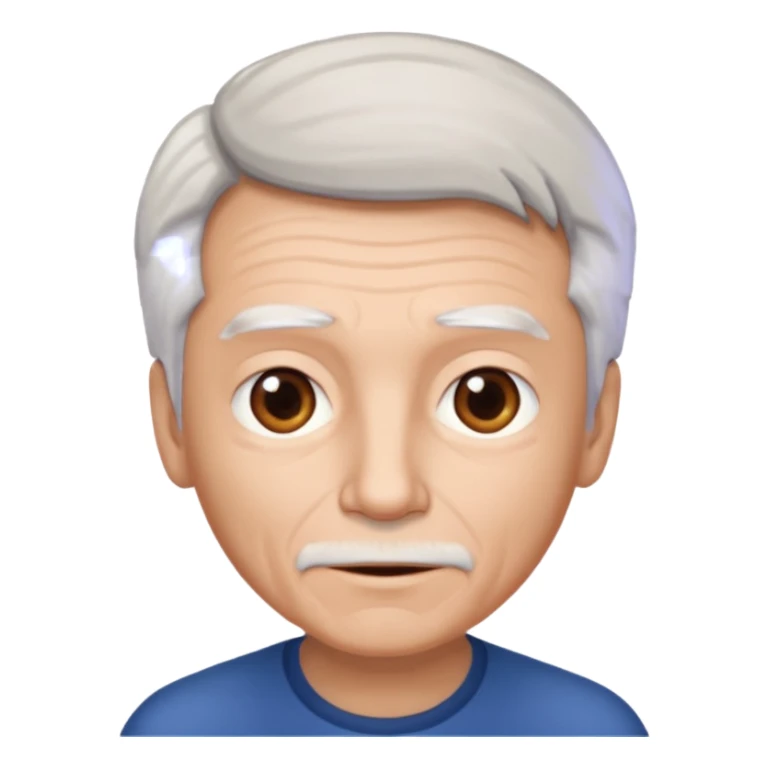 boy hair brown 70 yeear old hairr white sticker