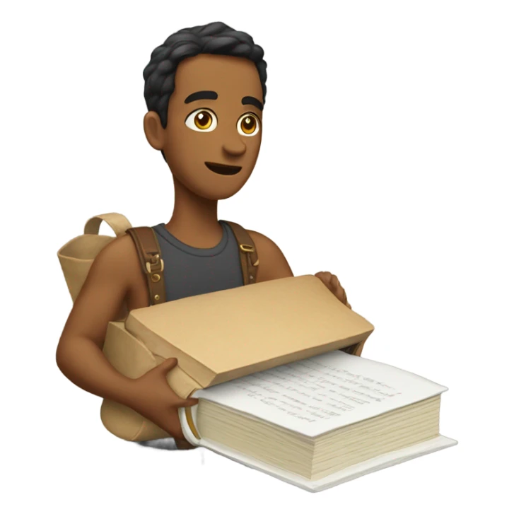 The book is in the bag sticker