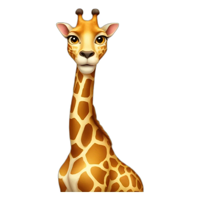 cat with the neck of a giraffe sticker