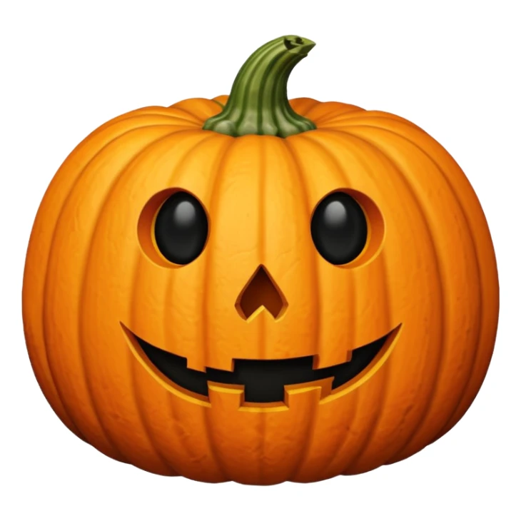 hyper-realistic pumpkin with a small black round hole in the side, the hole is oozing a thick white substance sticker