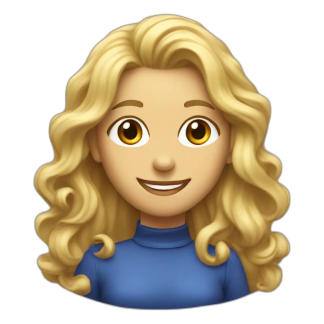 a woman with long blonde wavy hard handing uno reverse card looking happy sticker