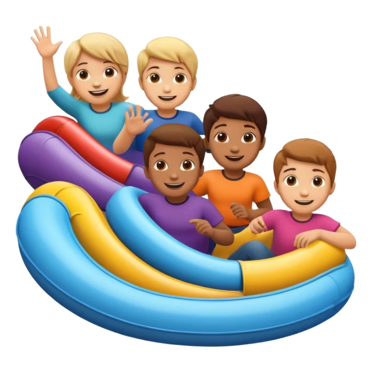 kids tube slide spiral sticker
