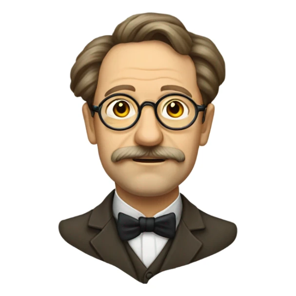 Anton Chekhov wearing pince-nez sticker