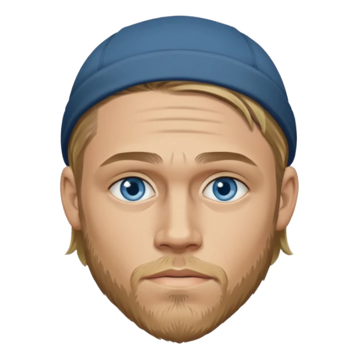 Charlie Hunnam with blue eyes sticker