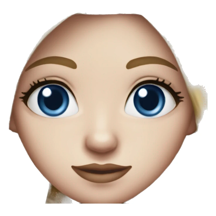 Edmonton oilers nhl blue eyes female fan sticker