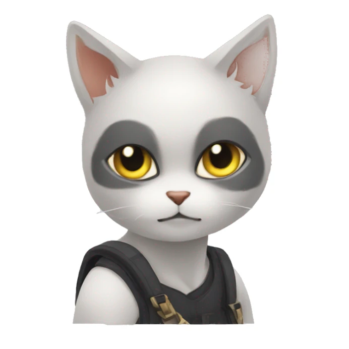 catfolk thief teenager pretty sticker