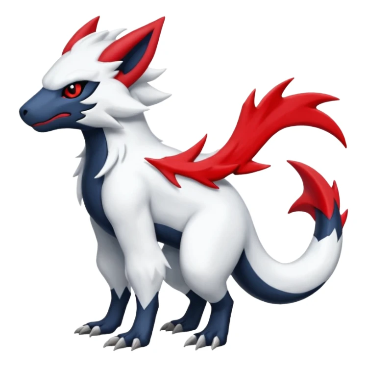 Absol-Salandit-Zangoose-Fusion (full body) sticker