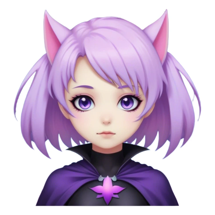 Gorgeous Cute Gothic Edgy Nebula Gradient Beautiful Anime Emo BatLady sticker