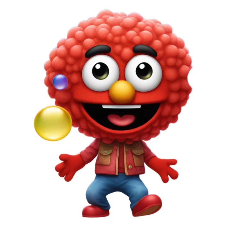 Bubble Elmo  sticker