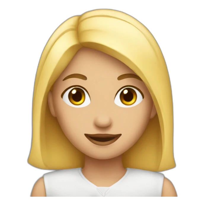 A girl who likes a man sticker